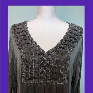 Super soft boho babydoll top